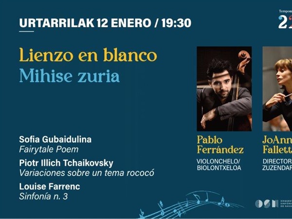 El chelista Pablo Ferrández, solista estelar con la Orquesta Sinfónica de Navarra