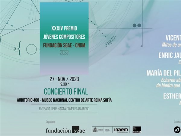 La Fundación SGAE y el CNDM anuncian los finalistas del 34 Premio Jóvenes Compositores