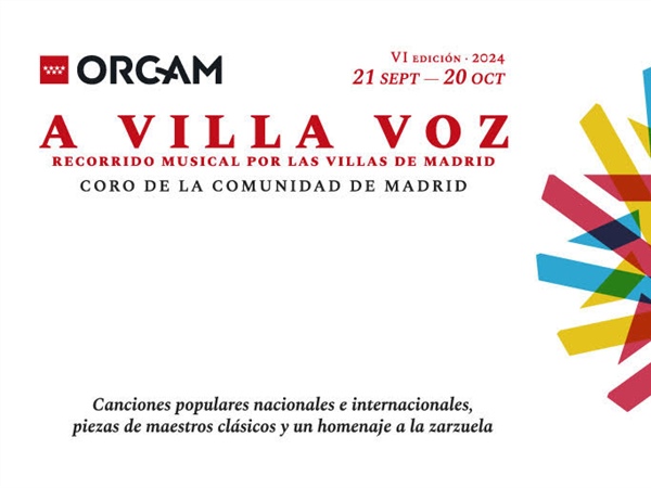 El ciclo ‘A Villa Voz’ de la ORCAM se desarrollará desde el 21 de septiembre