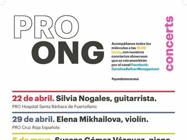 Festival Online PRO ONG CONCERTS una iniciativa solidaria en tiempos de crisis