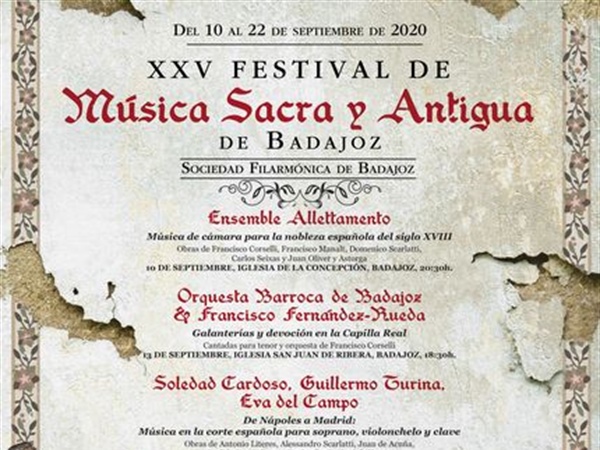 XXV Festival de Música Sacra y Antigua de Badajoz