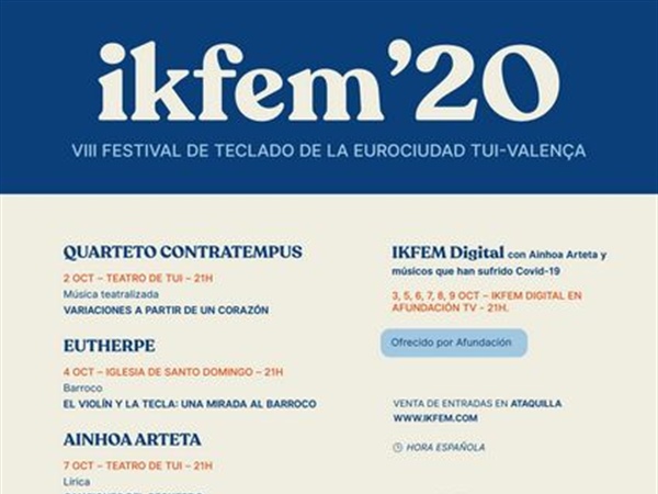 El festival IKFEM 2020 y Afundación presentan el cartel de IKFEM DIGITAL