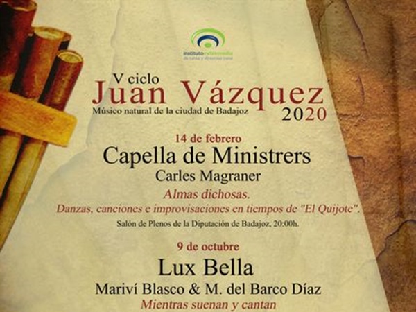 Sara Garvín y José L. Pérez cierran el ciclo Juan Vázquez 2020 de Badajoz