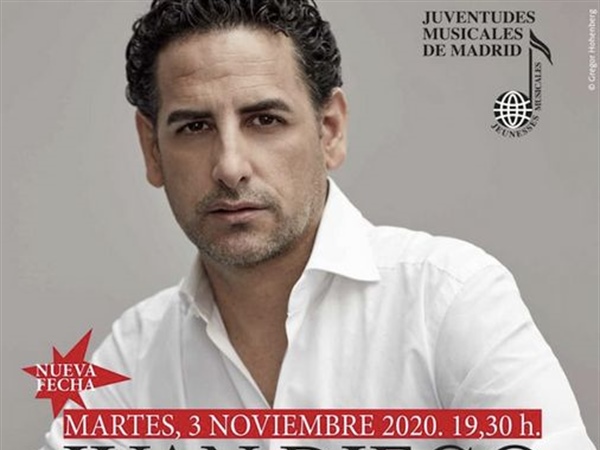 Concierto de Juan Diego Flórez en Madrid el 3 de noviembre, para Juventudes Musicales