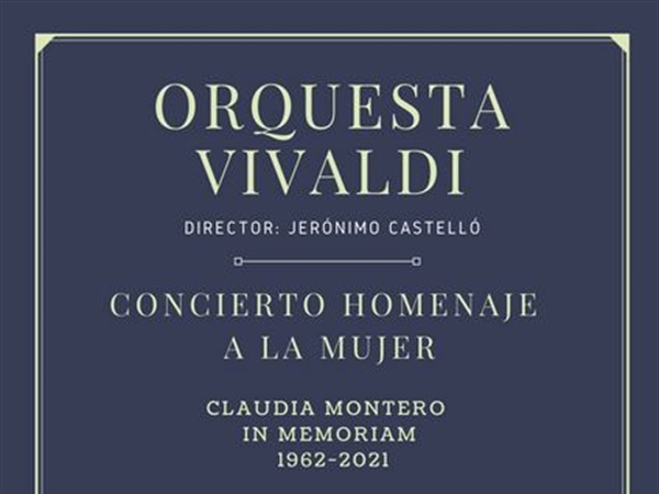 Concierto dedicado a la mujer y homenaje a Claudia Montero