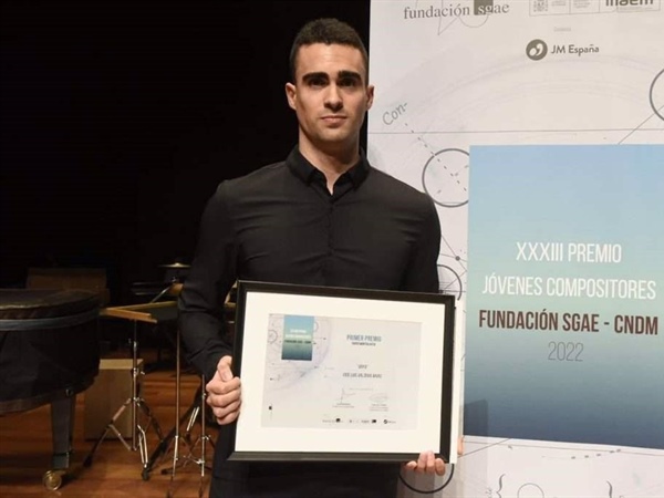 José Luis Valdivia Arias, ganador del XXXIII Premio Jóvenes Compositores Fundación SGAE - CNDM